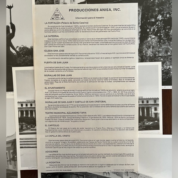 Black and White Vintage Old San Juan Historic  Places Pictures Collection - Picture 4 of 9